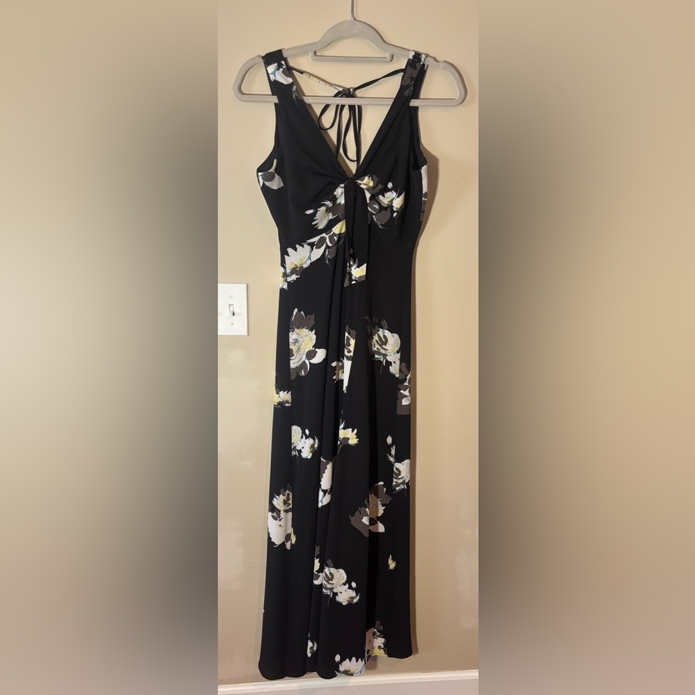 Cute Candie’s Floral Black Maxi Dress size S